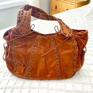 Kooba cognac leather shoulder bag